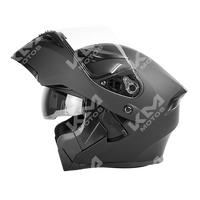 CASCO MODULAR NEGRO MATE SOLID WLT169 DOBLE VISERA DOT HS2 KMS "XL"