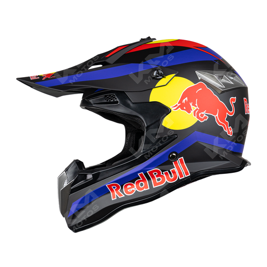 CASCO CROSS NEGRO MATE REDBULL DOT WLT188HS2 "L"