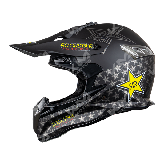 CASCO CROSS NEGRO ROCKSTAR DOT WLT188 HS2 "L"