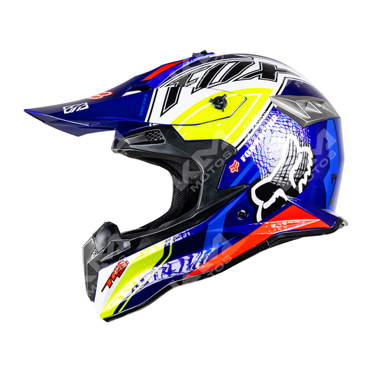 CASCO CROSS AZUL FOX DOT WLT188 HS2 "M"