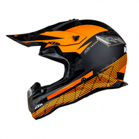 CASCO CROSS NEGRO/ANARANJADO KTM DOT WLT188 HS2 "M"