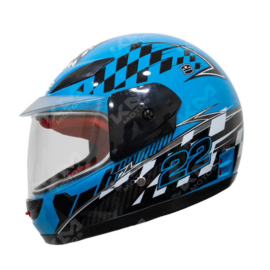 CASCO CERRADO P/NINO BRT AZUL RACING WLT501 ABS HS2 "M" - KMMOTOSHN