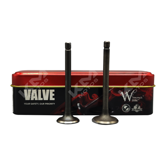 VALVULAS DE ADMICION Y ESCAPE BOXER CT 100-ES-KS-BM 100 S-S1D-BM 100 CLASSIC-PLATINO 100-CALIBER 115 WIMMA KMS - KMMOTOSHN