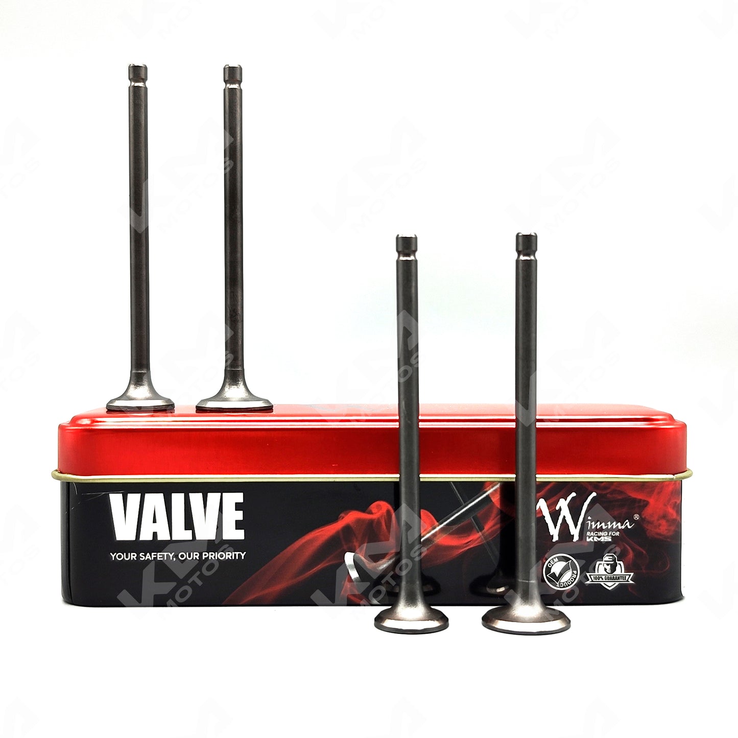 VALVULAS DE ADMICION Y ESCAPE DISCOVER 100M-DISCOVER 110(4 PCS) WIMMA KMS - KMMOTOSHN