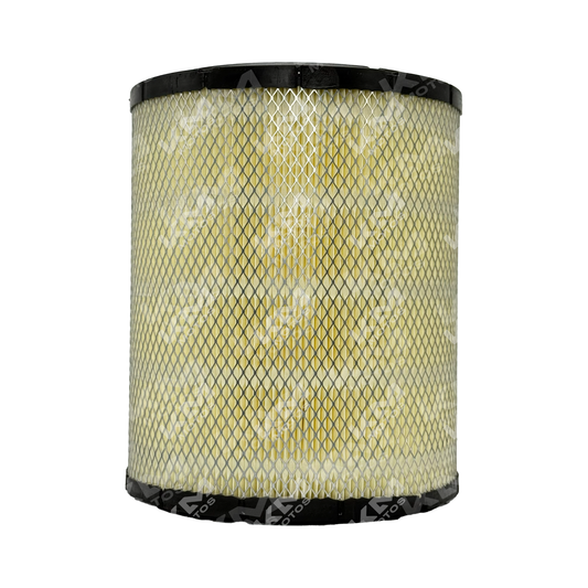 Filtro de aire de caucho para Isuzu Forward, marca Luber-Filter, en color negro, con estructura de filtro de aire para camión.