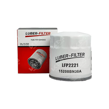 Filtro de aceite enroscable para NP300 YD25 de KM Motos, mostrando el componente en un entorno técnico.