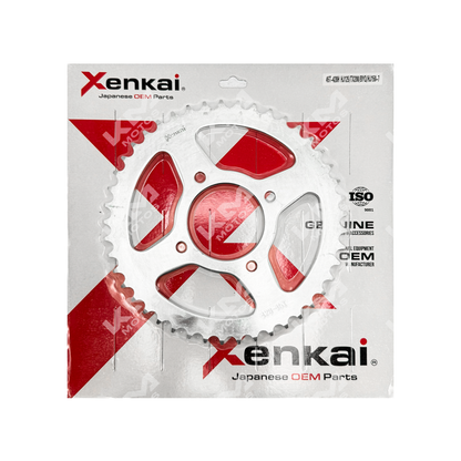 Catarina XENKAI 45T/428H para motos HJ125, TX200, BYQ, HJ150-7, pieza de transmisión en color negro