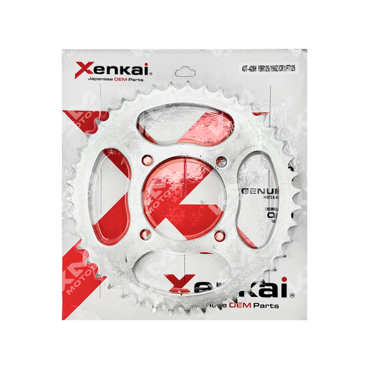 Catarina XENKAI para YBR125, 150Z, CR1 y FT125, en color azul, con diseño resistente y detallado para motocicletas.
