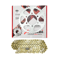 KIT DE TRACCION 45T/14T-428H GXT200/KMF200 CADENA DORADA XENKAI