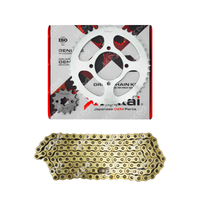KIT DE TRACCION (ARRASTRE) 45T/14T-428H-136L CADENA DORADA YBR125 XENKAI