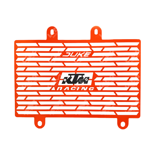 Protector de radiador para KTM Duke 250 3ª generación de KM Motos, resistente y de alta calidad, en color negro.