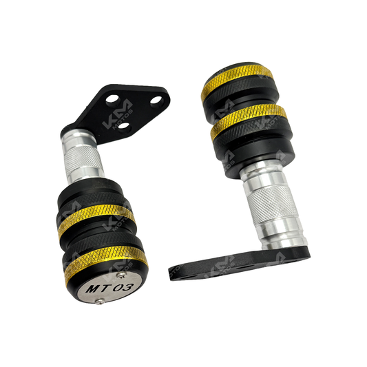 Slider de motor con 2 puntos de anclaje para Yamaha MT03, resistente y de alta calidad, compatible con motos KM Motos.