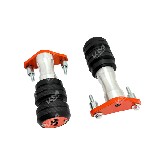 Conjunto de sliders clásicos para KTM Duke 200 de KM Motos, protección y estilo para la motocicleta.