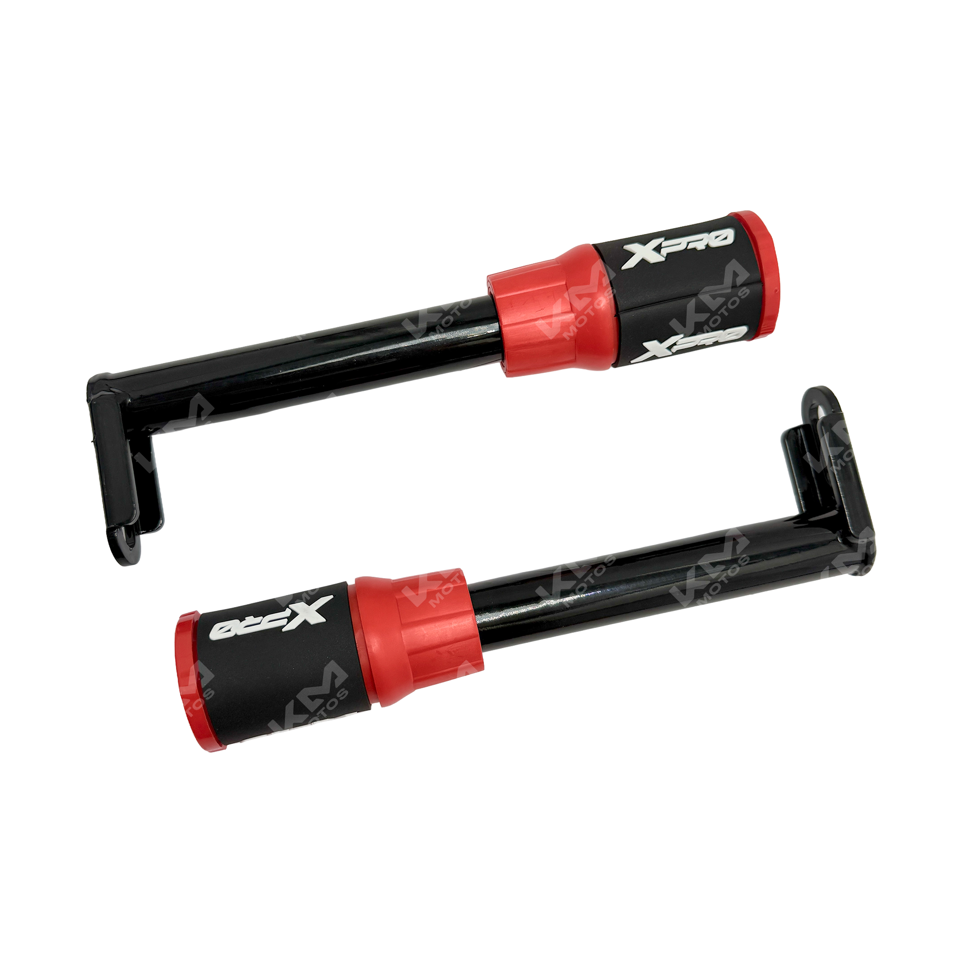 Defensa XPRO para motos GN, FT125, DT125, YBR125 y FT150, de color negro, resistente y diseñada para protección frontal.