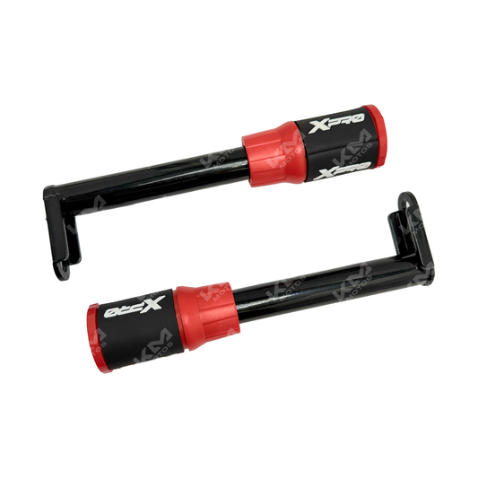 Defensa universar KM Motos para Yamaha GN, FT125, DT125, YBR125 y FT150, en color negro con detalles metálicos.