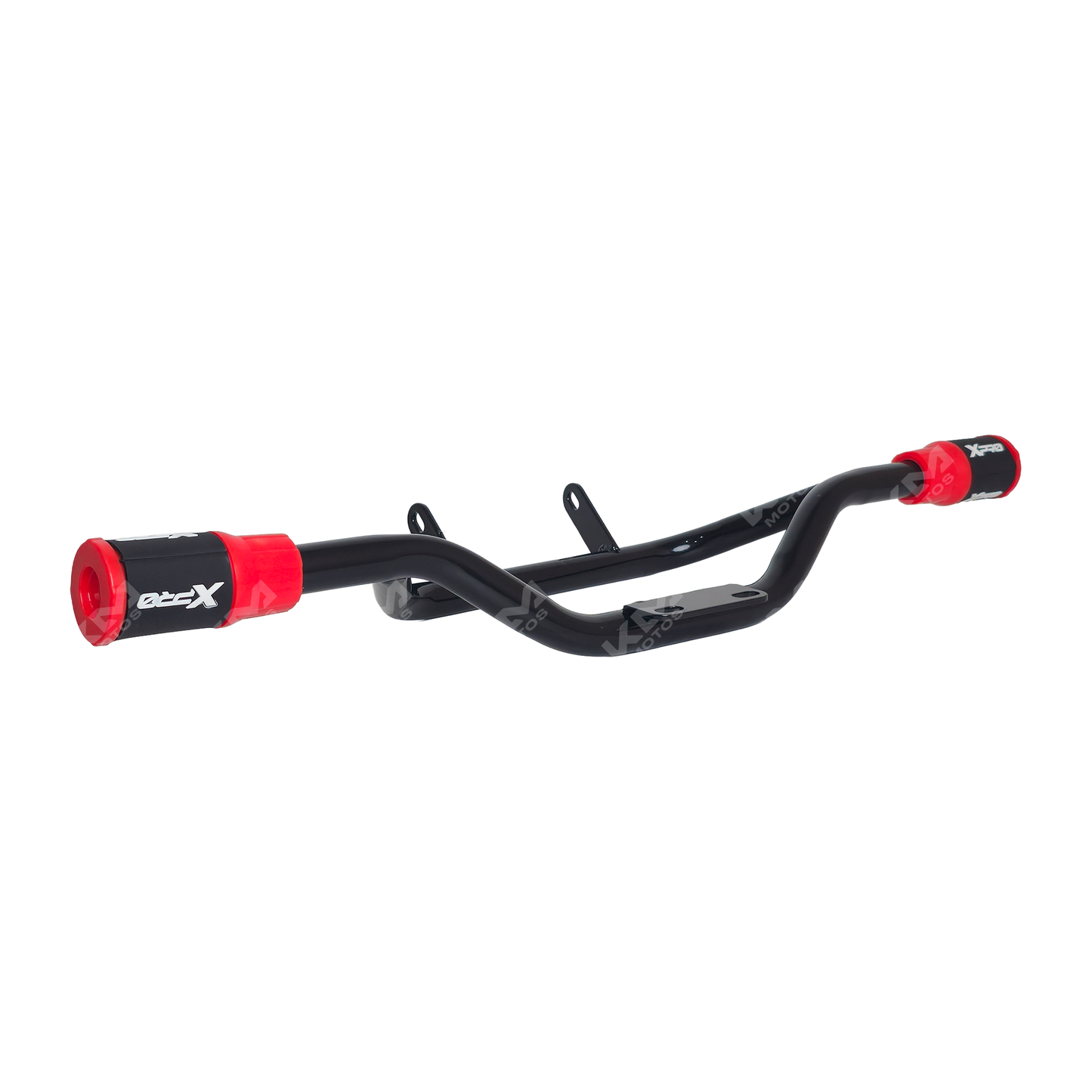 Defensa XPRO para Honda Navi 110, protección robusta y resistente para motocicleta, color negro, instalada en la moto.