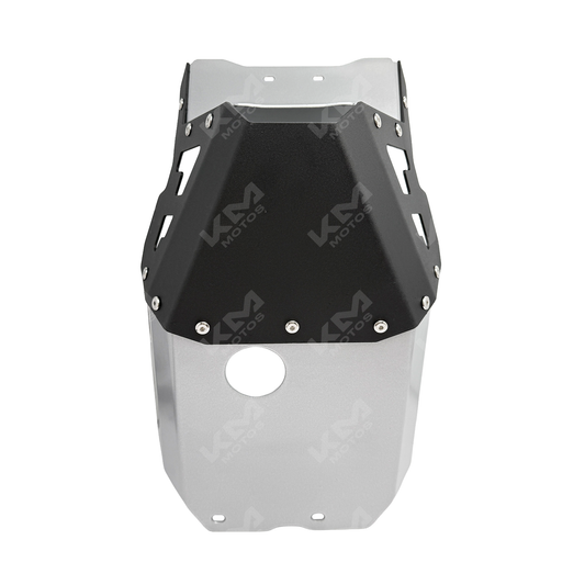 Pechera Yamaha FZ 16 de KM Motos, protección para motociclista, en color negro con detalles de marca.