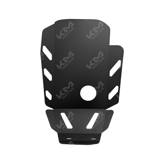 Pechera para KTM Duke 250/390 2024 de la marca KM Motos, en color negro con detalles resistentes.