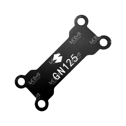 Estabilizador de barra para Suzuki GN125 de la marca KM Motos, muestra componentes y estructura del estabilizador.