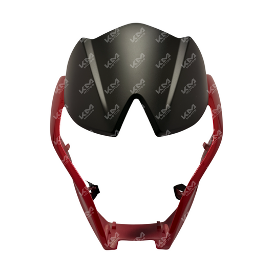 Cubierta de bicicleta XENKAI FR (Careña) en rojo y negro mate para rueda de 125Z, resistente y de diseño robusto.