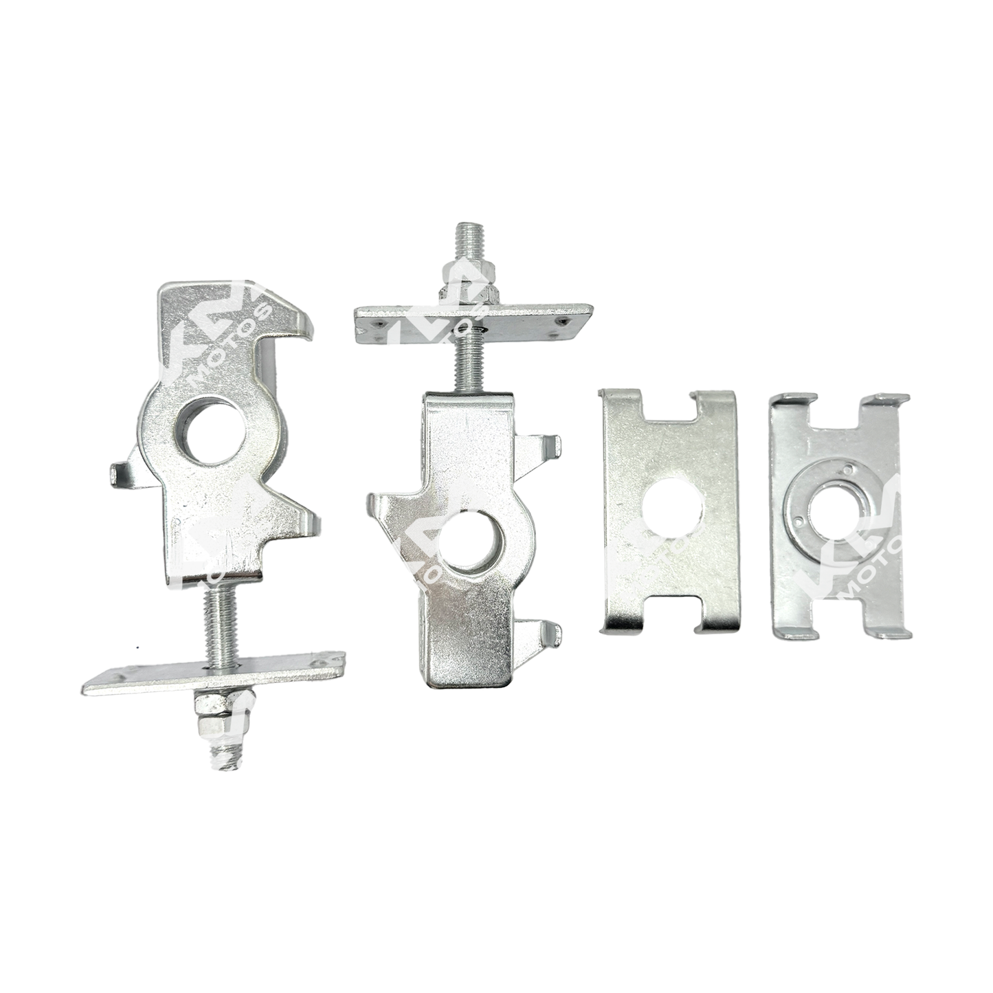 Ajustador de cadena para supermoto y GXT XENKAI, herramienta de montaje con marca XENKAI, visible en la imagen.