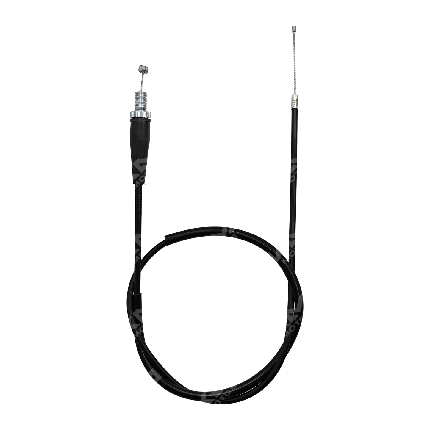 Cable de acelerador XENKAI para XM y XL125, resistente y flexible, muestra el cable conectado a componentes de motocicleta.