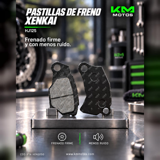 PASTILLA DE FRENO HJ125 XENKAI — XTK-XEN0050 | KM Motos
