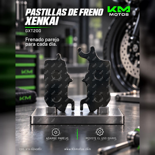 PASTILLA DE FRENO GXT200 XENKAI — XTK-XEN0051 | KM Motos