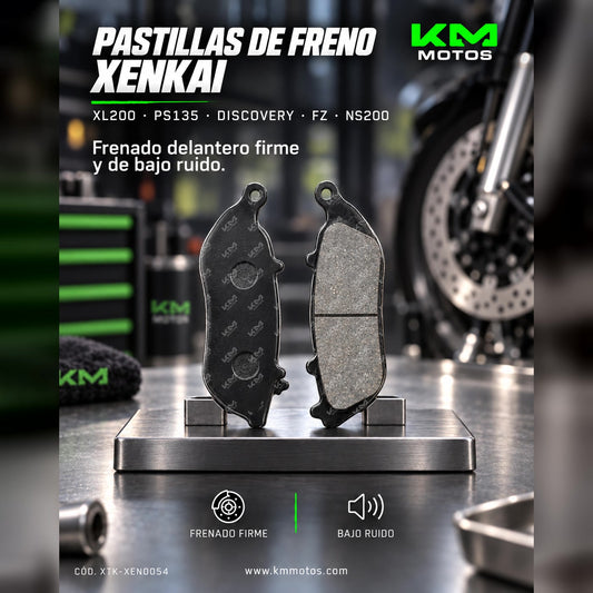 PASTILLAS DE FRENO XL200/PS135/DISCOVERY/FZ/NS200 DEL XENKAI — XTK-XEN0054 | KM Motos