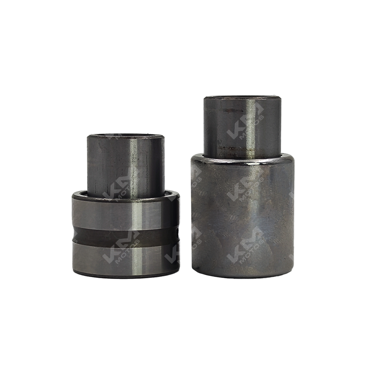 Bujes de tijera Xenkai GXT/KMF, componentes metálicos para herramientas de corte, en color plateado con detalles técnicos visibles