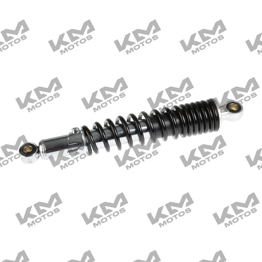 Amortiguador trasero negro para Italika Fiera 150, sistema de suspensión original de la marca Italika.