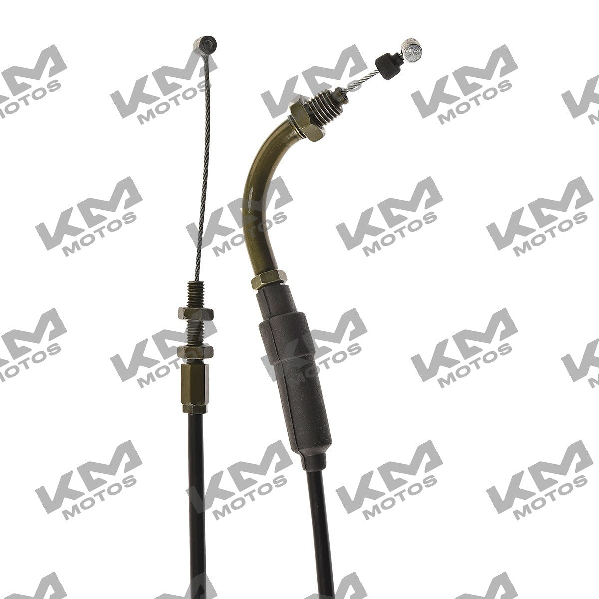 Cable de acelerador original Italika 250Z, sistema de control de color grafito, visible en la imagen.