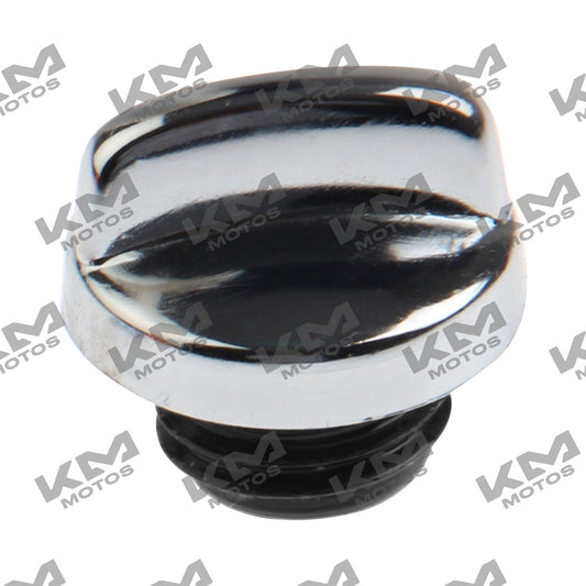 Tapón medidor de aceite original Italika VORT-X 300 para sistema de combustión, en color negro con marca y detalles visibles.