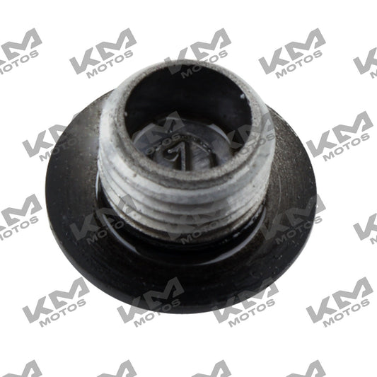 Tapón de inspección negro para motocicleta Italika FT125, FT150, DM150, FT150, FT15, en la imagen