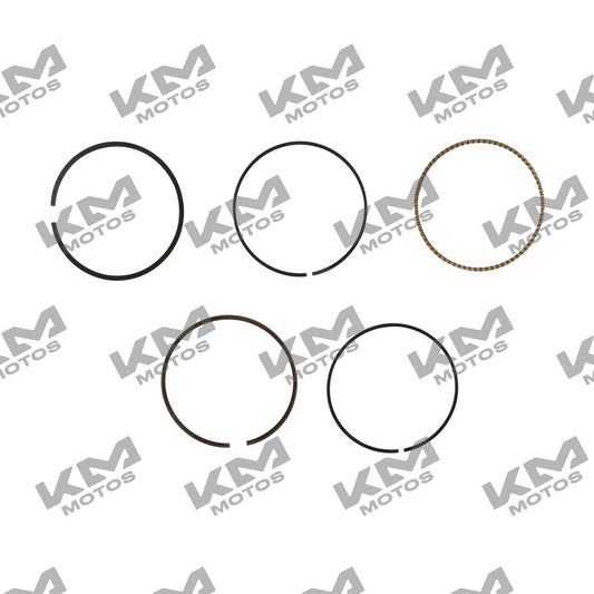 Anillo de pistón naranja para ATV200 Italika, parte del sistema de motor, en imagen con enfoque en el componente.