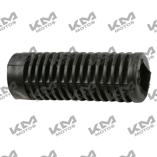 Hule estribo trasero original para Italika FT125, FT150 y FORZA 125, parte del sistema de chasis, en color negro.