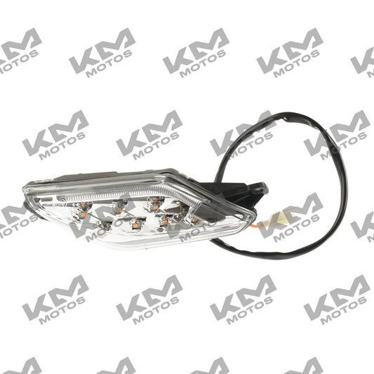 Direccional LED delantera izquierda para motocicleta Italika 125FL y 125Z, sistema eléctrico original.