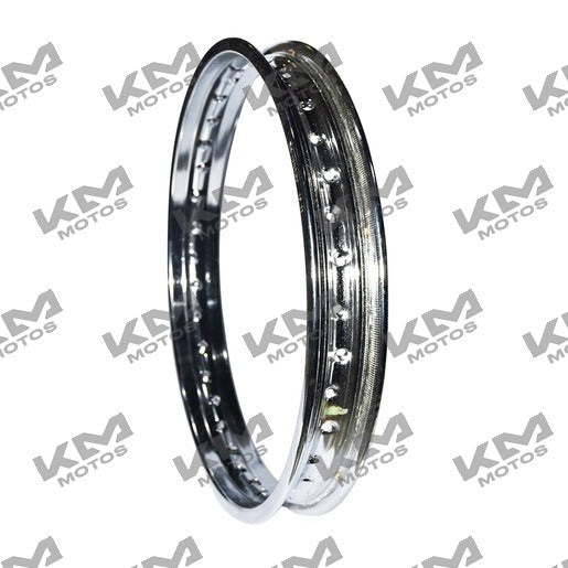 Aro de rin para rueda trasera Italika 1.85x18 Ft150 HD, sistema de ruedas con llanta y neumático visible.