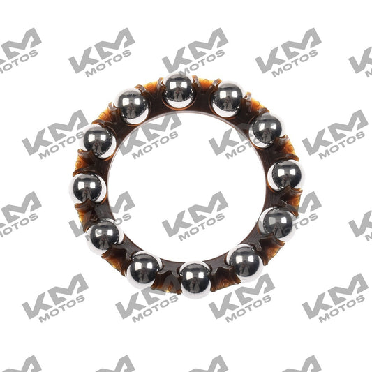 Sistema de suspensión para balero de telescopio Italika DM200 DM150 DM250, componente original en color negro.
