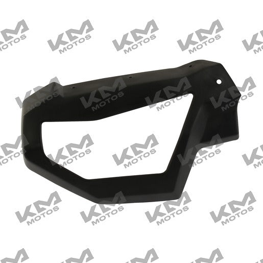 Cubierta de stop izquierda para ATV250 con reversa Italika ATV250-C, sistema de chasis original, en color negro.