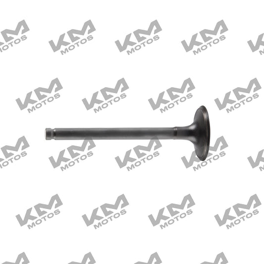 Válvula de admisión original Italika FT115 110cc para sistema de motor, vista en la imagen.