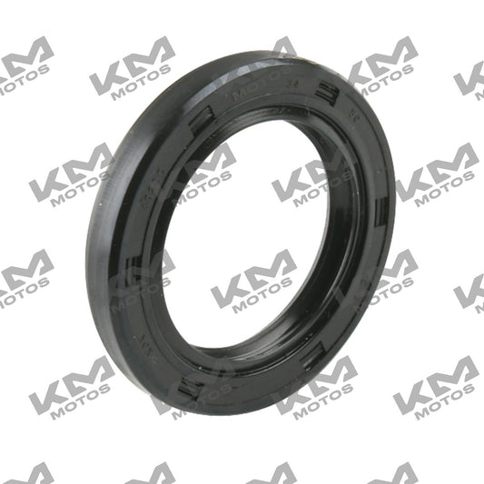 Sello de aceite original Italika RT180 FT180 DM200, sistema de motor, dimensiones 34x50x7, en color negro.