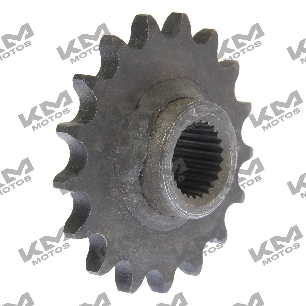 Piñón delantero 16T para ATV150-II con reversa, marca ORIGINAL, muestra los dientes y estructura metálica del engranaje.