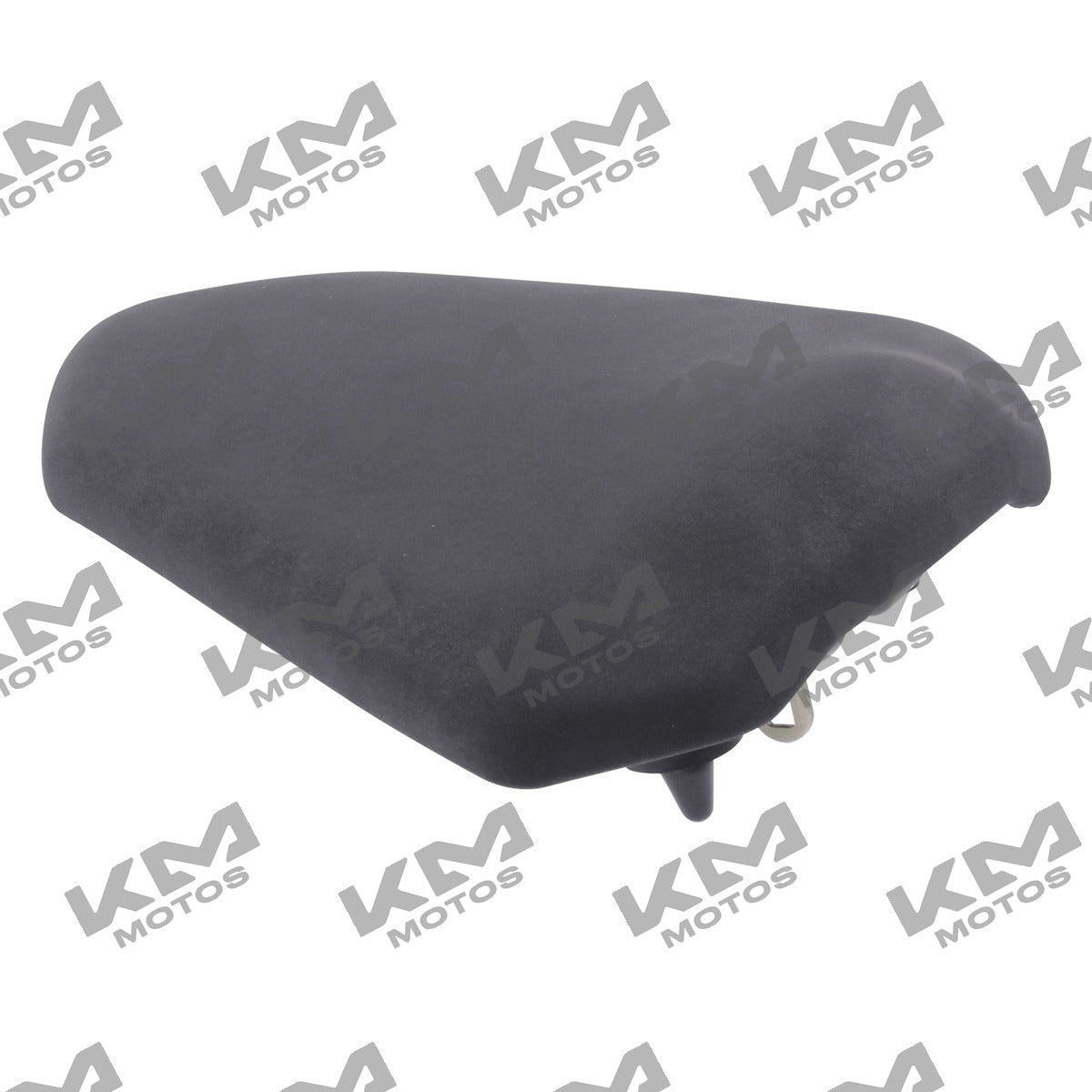 Asiento trasero negro para motocicleta Italika 250Z grafito, sistema de chasis, en vista lateral.