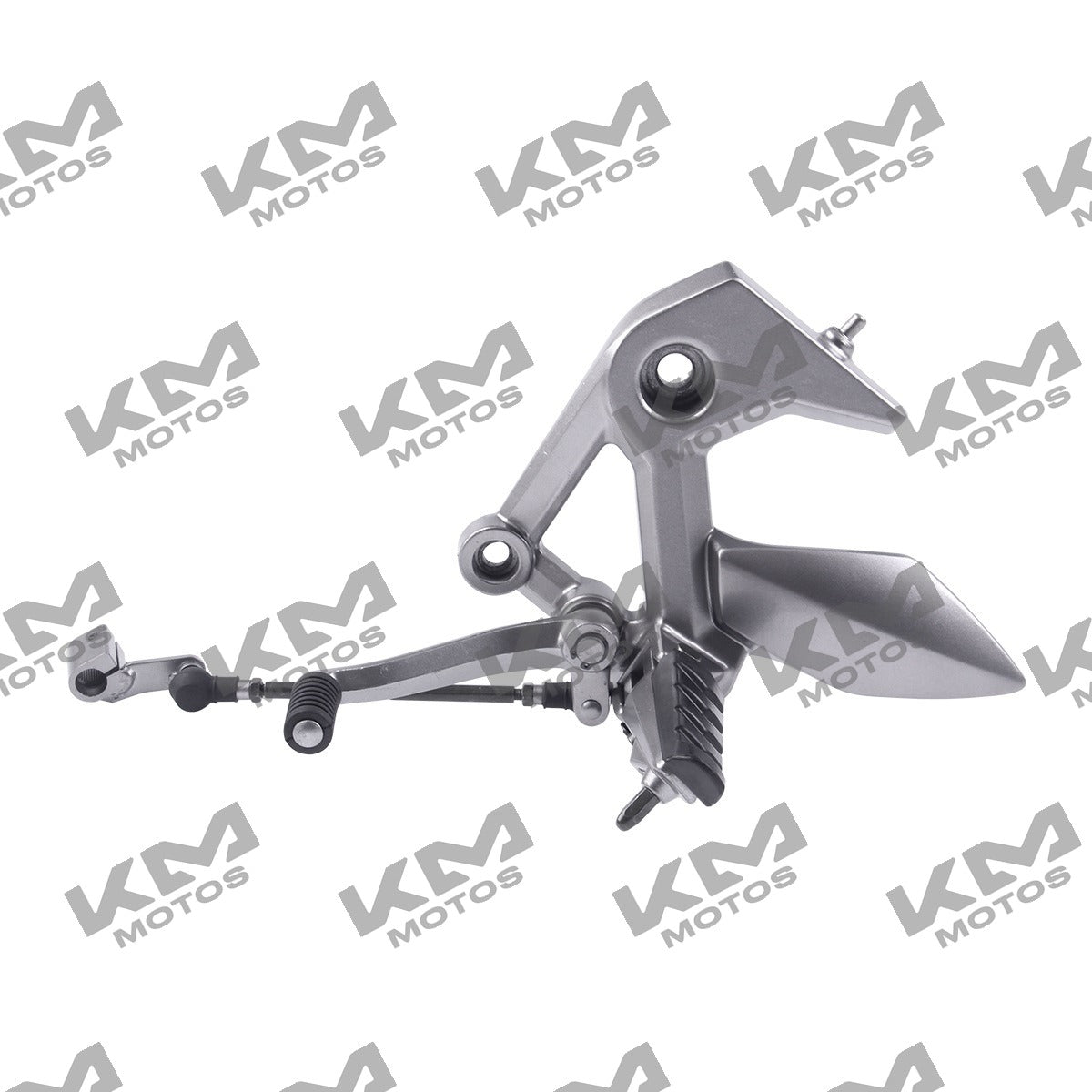 Conjunto posapie del lado izquierdo para sistema de chasis Italika F11010425, modelo 250z, en color negro.