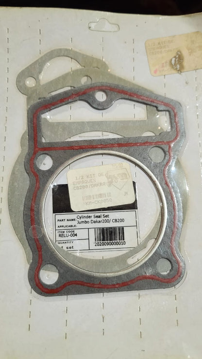 Kit de empaques CB200/Dakar de KMMOTOSHN, componentes de goma y metal para reparación de motor.