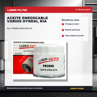 FILTRO DE ACEITE ENROSCABLE VARIOS HYNDAI, KIA