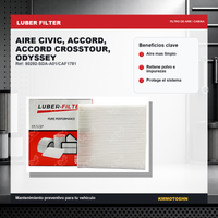 FILTRO DE AIRE CIVIC, ACCORD, ACCORD CROSSTOUR, ODYSSEY