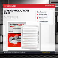 FILTRO DE AIRE COROLLA, YARIS 06-10
