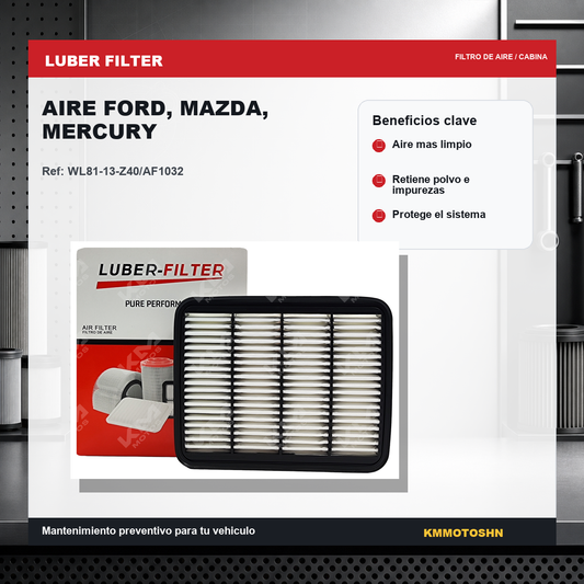 Filtro de aire original para Ford Explorer, Ranger, Mazda B-Series y Mercury Mountaineer, compatible con KM Motos.